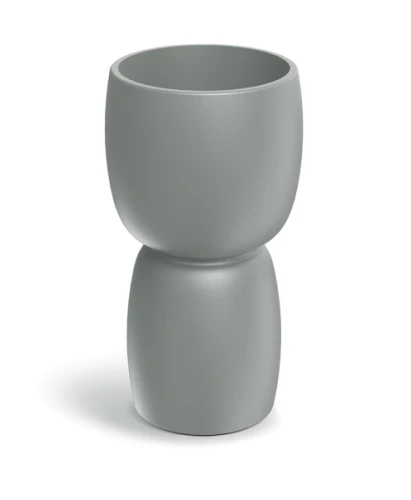 Donica ozdobna szara beton 30 cm Duala Round Slim TDR30S_106GR