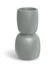 Donica wysoka 40 cm szara jasna beton Duala Round Slim TDR40S_106GR odwrócona