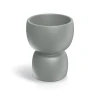 Donica wysoka szara jasna beton 40 cm Duala Round TDR40_106GR