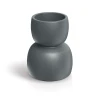 Donica wysoka szara ciemna granit 40 cm Duala Round TDR40_105GR odwrócona