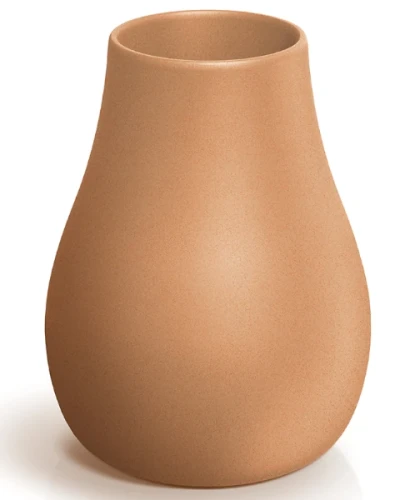 donica wysoka dekoracyjna Evolia Slim terakota