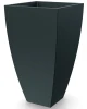 donica kwadratowa wysoka na drzewka czarna 120 cm Mooda.webp