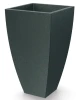 donica kwadratowa wysoka na drzewka grafitowa 100 cm Mooda