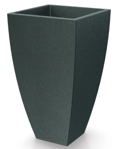 donica kwadratowa wysoka na drzewka grafitowa 100 cm Mooda