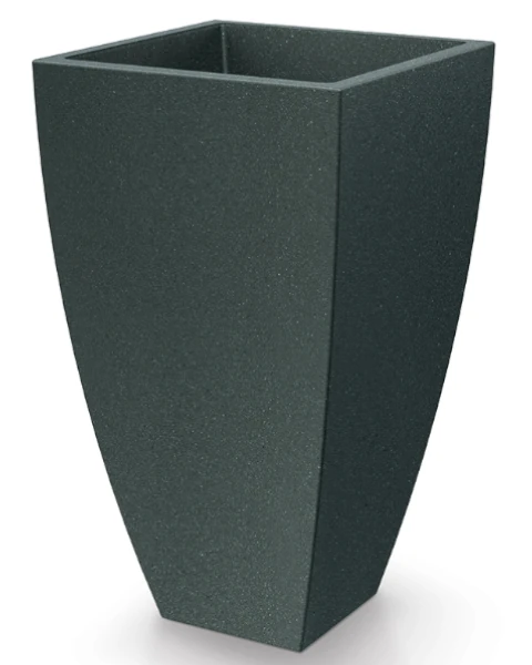 donica kwadratowa wysoka na drzewka grafitowa 100 cm Mooda