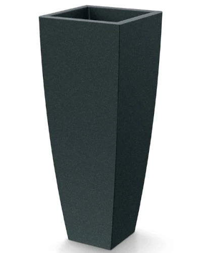 donica kwadratowa wysoka czarna 100 cm Mooda Square High