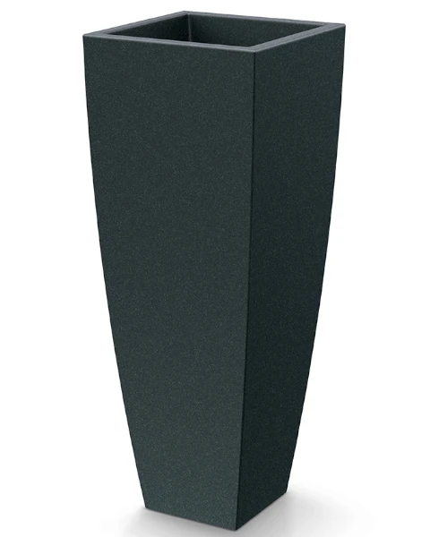 donica kwadratowa wysoka czarna 100 cm Mooda Square High