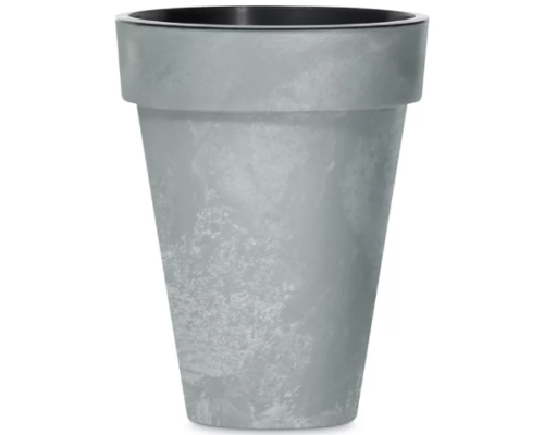 Doniczka wysoka 25L z wkładem 18L szara Cube Slim Beton Effect