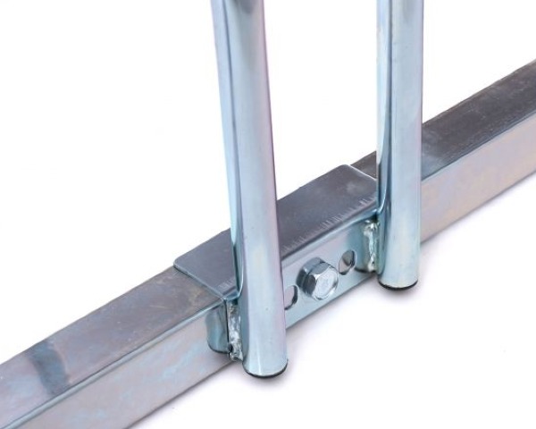 Stojak na 3 rowery metalowy ocynkowany 70 x 33 x 27 cm detal
