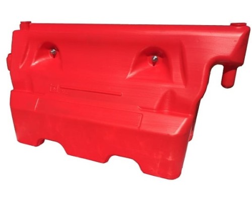 Separator drogowy tymczasowy czerwony Triango z łącznikiem