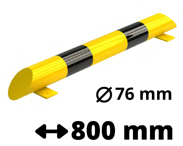 Odbojnica paletowa prosta 800 mm śr. 76 mm.png