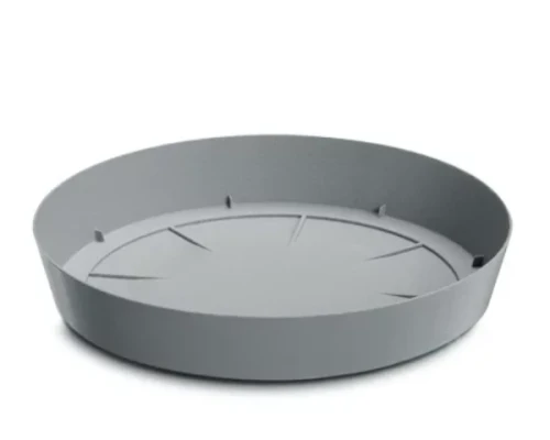 podstawka pod doniczkę okrągła szara 15,5 cm Lofly Saucer.webp