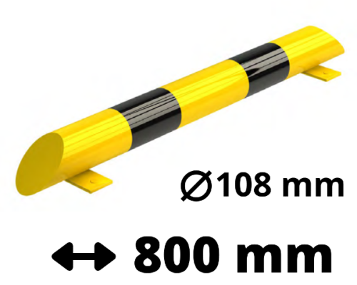 Odbojnica paletowa prosta 800 mm śr. 108 mm