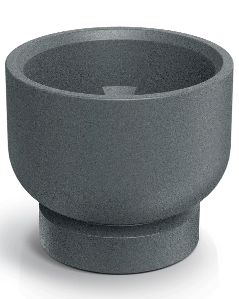 donica okrągła szara 40 cm Molta Base Round