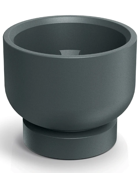 donica okrągła grafitowa 40 cm Molta Base Round