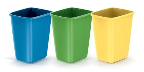 3 pojemniki na śmieci - zestaw 3 x 9 litrów Compacta Q Sort Set NSD9S3