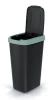 Kosz na śmieci z klapką 45L czarno-zielony Compacta Q Flap Keden NSAB45-5575C_S411