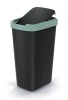 Kosz na śmieci z uchylną klapą 45 l zielono-czarny Compacta Q Flap Keden NSAB45-5575C_S411