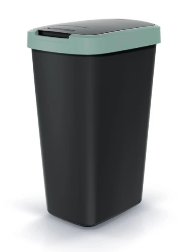 Kosz na śmieci 45 litrów zielony / czarny Compacta Q Flap Keden NSAB45-5575C_S411