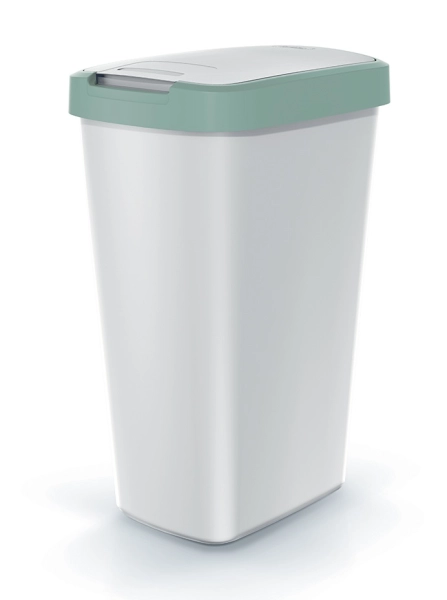 Kosz na śmieci 45 litrów zielony / szary Compacta Q Flap Keden NSAB45_5575C_427C