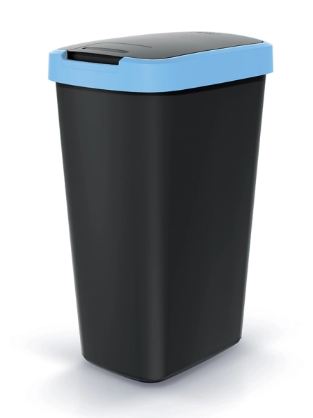 Kosz na śmieci 45 litrów niebieski / czarny Compacta Q Flap Keden NSAB45_2717C