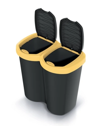 Kosz na śmieci czarny 40 L Compacta B Duo Keden