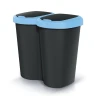 Pojemnik na śmieci 40 litrów niebieski / czarny Compacta B Duo Keden