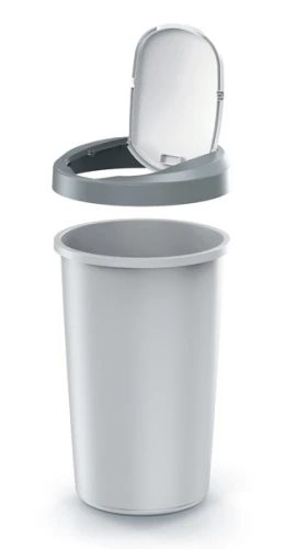 Kosz na śmieci 50-litrowy Compacta R Flap marki Keden z uchylną klapą