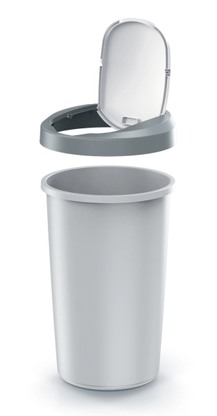 Kosz na śmieci 50-litrowy Compacta R Flap marki Keden z uchylną klapą