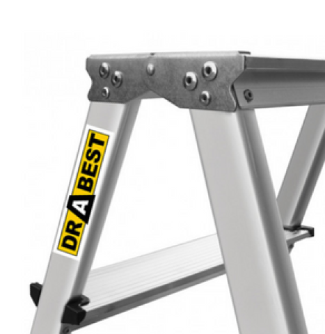 Podest trzystopniowej drabiny aluminiowej Drabest