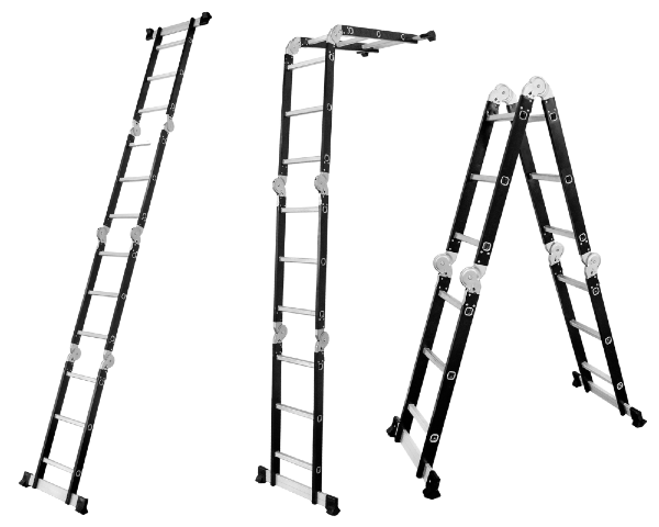 Możliwości drabiny przegubowej aluminiowo stalowej