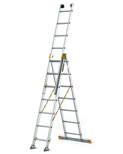 Drabina 3-elementowa 3x7 stopni profesjonalna 150 kg