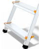 Drabina składana jednostronna aluminiowa 6-stopniowa z półką 150 kg Drabest - prezentacja szczebli