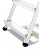 Drabina składana jednostronna aluminiowa 7-stopniowa z półką 150 kg Drabest - prezentacja szczebli