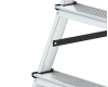 Drabina aluminiowa 6 stopniowa dwustronna 125 kg Drabest - detal stopień