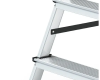 Drabina aluminiowa 8 stopniowa dwustronna 125 kg Drabest - detal stopień