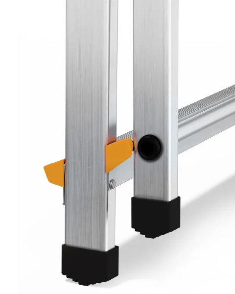 Drabina 6-stopniowa aluminiowa 150 kg antypoślizgowe nóżki