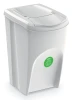 Kosz na śmieci szary Sortibox IKWB35 z zieloną naklejką