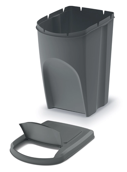 Pojemnik na śmieci z klapką Sortibox - otwarta pokrywa