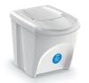Kosz na śmieci siwy 25 L Keden Sortibox IKWB25 z naklejką niebieską - na papier