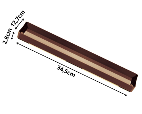 Podstawka pod skrzynkę 35 cm brązowa Agro - wymiary