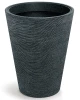Donica wysoka 48 cm czarna Tubra Round Midl