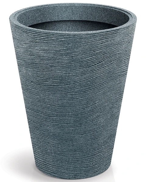 Donica wysoka 48 cm szara Tubra Round Midl