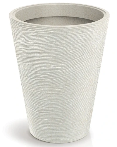 Donica wysoka 48 cm kremowa Tubra Round Midl.webp