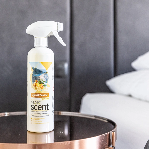 Odświeżacz powietrza 500 ml Egejski Owoc Clinex Scent 77-903 - aranż