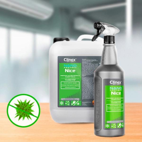 Płyn do dezynfekcji klimatyzacji 1L Nano Protect Silver Nice Clinex 77-344 - aranżacja