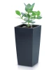 doniczka wysoka 4 litry z wkladem antracyt prosperplast urbi case aranzacja z roslina