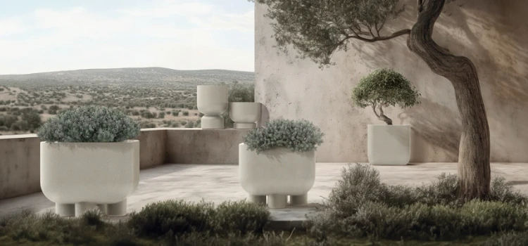 donice dekoracyjne molta marki ethick - aranzacja