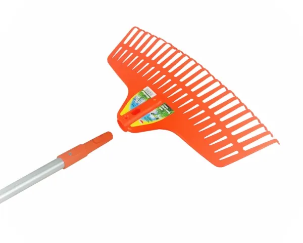 grabie do liści  42 cm Klik prezentacja z trzonkiem aluminiowym KLIK