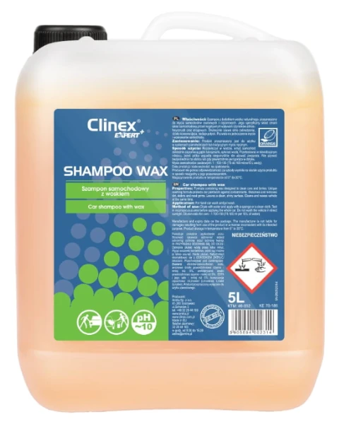 szampon samochodowy z woskiem 5 l Shampoo Wax Clinex Expert